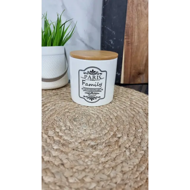 ZFC 465 PF Банка керам. 450мл дерев. крышкою Париж