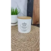 ZFC 465 CR Банка керам. 450мл дерев. кришкою Корона ᐉ ZFC 465 CR - - класная цена в ProPosud