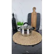 ZB-2 B Каструля сферична 2,0л нерж.сталь скл.кришка BLACK ᐉ ZB-2 B - - класна ціна в ProPosud