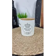 ZFA 982 CR Банка керам. 650мл дерев. кришкою Корона ᐉ ZFA 982 CR - - класная цена в ProPosud