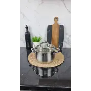 ZB-3 S Кастрюля сферическая 3,0л нерж.сталь стекл.крышка ᐉ ZB-3 S - - класная цена в ProPosud