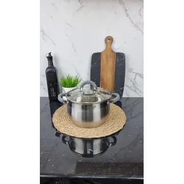 ZB-4 G Каструля сферична 4,0л нерж.сталь скл.кришка GREY ᐉ ZB-4 G - - класна ціна в ProPosud