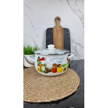 4197 A Кастрюля глубокая 4,0л d-20см Овощное ассорти 2