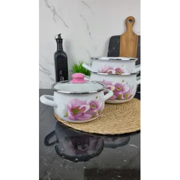 5 LA Кастрюля глубокая 3,1л d-18см Орхидея розовая 2