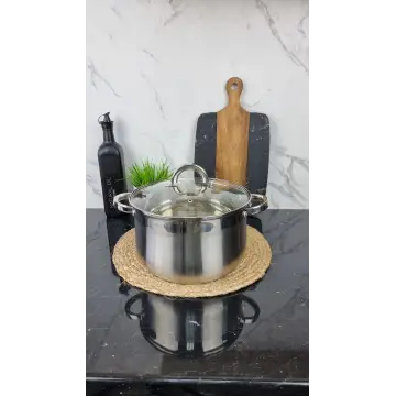 ZB-6 S Кастрюля сферическая 6,0л нерж.сталь стекл.крышка ᐉ ZB-6 S - - класная цена в ProPosud