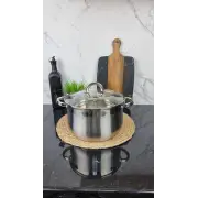 ZB-6 S Кастрюля сферическая 6,0л нерж.сталь стекл.крышка ᐉ ZB-6 S - - класная цена в ProPosud