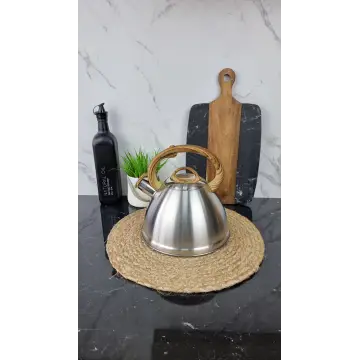 ZB-30/3 Чайник 3,0л со свистком нерж.сталь коричневая ручка ᐉ ZB-30/3 - - класная цена в ProPosud