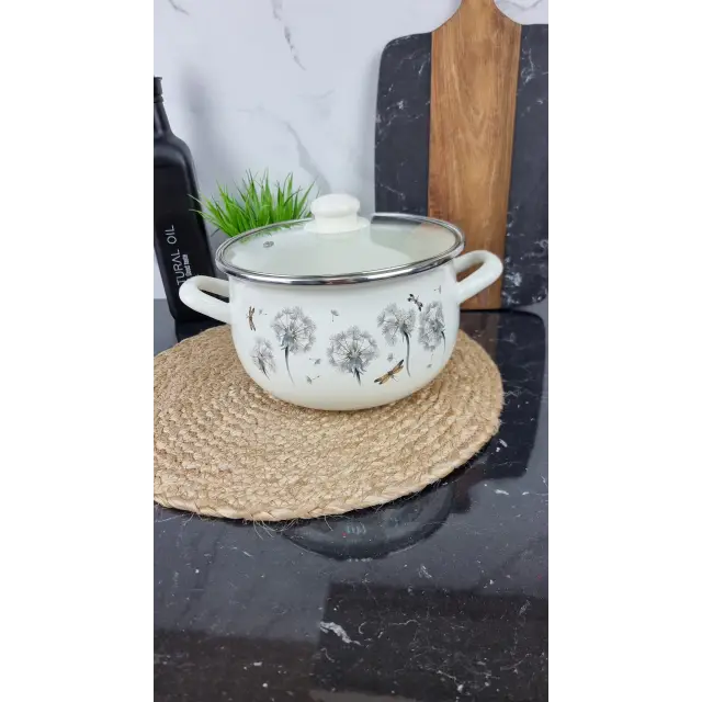 4435 Каструля глибока 4,0л d-20см Кульбаба