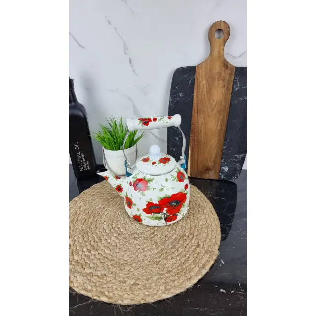 6W Чайник 2,0л керамическая ручка Маки ᐉ 6W-2,0 - - класная цена в ProPosud