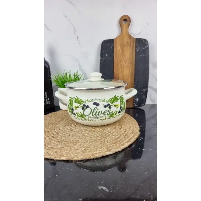 567 A Кастрюля глубокая 4,0л d-20см Греческая оливка ᐉ 567 A-4,0 - - класная цена в ProPosud