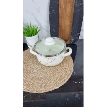 701 A Кастрюля глубокая 2,1л d-16см Белый Мрамор ᐉ 701 A-2,1 - - класная цена в ProPosud 2