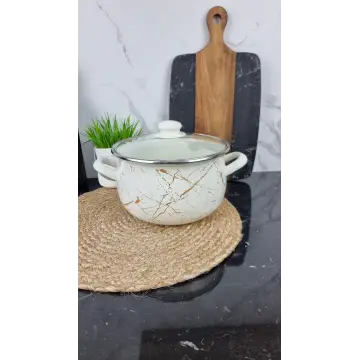 701 A Кастрюля глубокая 3,1л d-18см Белый Мрамор ᐉ 701 A-3,1 - - класная цена в ProPosud