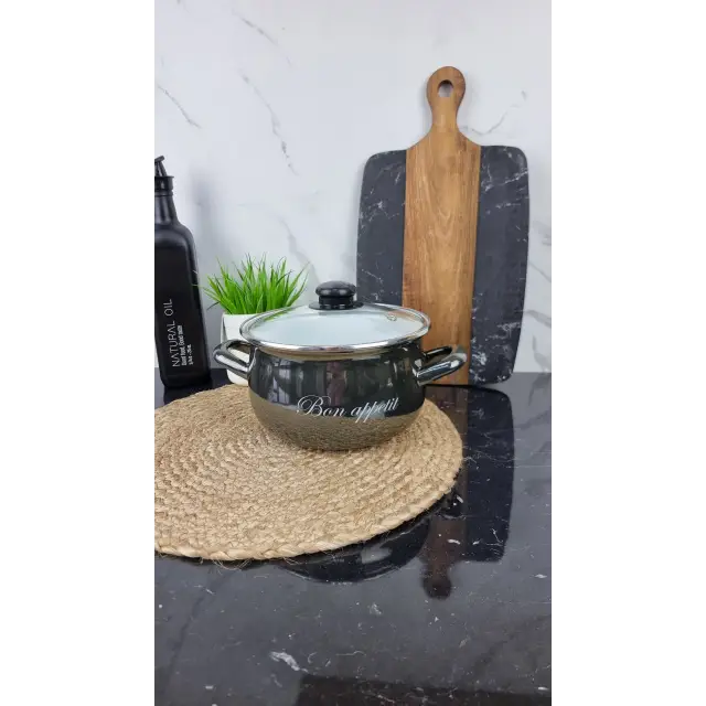 2234 A Кастрюля глубокая 3,1л d-18см Bon appetit черная ᐉ 2234 A-3,1 - - класная цена в ProPosud