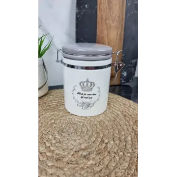 ZF 6263 CR Банка керам. с замком 680мл Корона ᐉ ZF 6263 СR - - класная цена в ProPosud