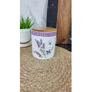 ZFA 982 LV Банка керам. 650мл дерев. крышка Лаванда ᐉ ZFA 982 LV - - класная цена в ProPosud