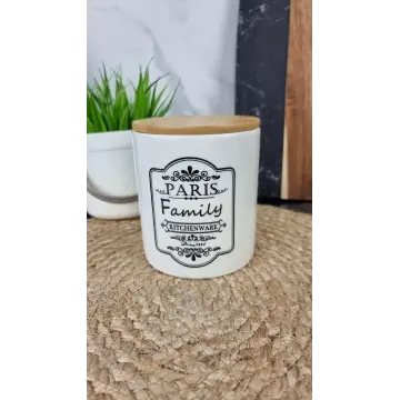 ZFA 982 PF Банка керам. 650мл дерев. крышка Париж ᐉ ZFA 982 PF - - класная цена в ProPosud