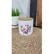 ZFC 465 OP Банка керам. 450мл дерев. крышка Орхидея розовая ᐉ ZFC 465 OP - - класная цена в ProPosud