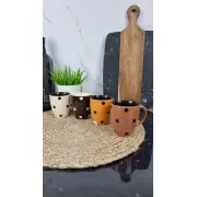 KW 132 Чашка керамическая 180/200мл Горох MIX (по 12шт в уп)