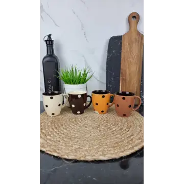 KW 132 Чашка керамическая 180/200мл Горох MIX (по 12шт в уп) 2