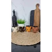 KW 132 Чашка керамическая 180/200мл Горох MIX (по 12шт в уп)