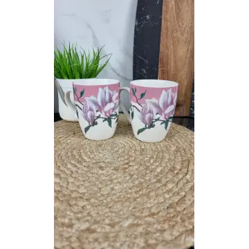 A37D-350 Кухоль порцеляновий 350мл Магнолія MIX конічний (по 8шт в уп) ᐉ A37D-350 - - класная цена в ProPosud