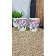 A37D-350 Кухоль порцеляновий 350мл Магнолія MIX конічний (по 8шт в уп) ᐉ A37D-350 - - класна ціна в ProPosud