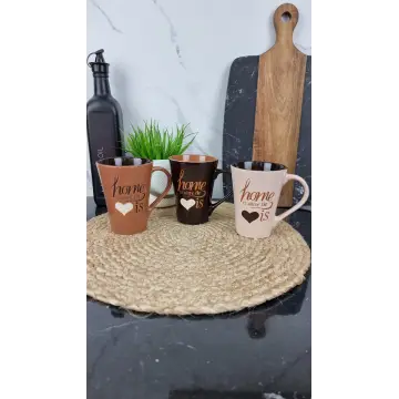 KW 118 Кухоль порцеляновий 300мл Кава MIX (по 6шт в уп) ᐉ KW 118 - - класная цена в ProPosud