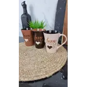 KW 118 Кухоль порцеляновий 300мл Кава MIX (по 6шт в уп) ᐉ KW 118 - - класна ціна в ProPosud