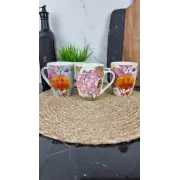 A35D-350 Кухоль порцеляновий 350мл Орхідея MIX конічний (по 8шт в уп) ᐉ A35D-350 - - класная цена в ProPosud