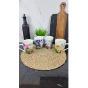 A38D-350 Кухоль порцеляновий 350мл Орхідея MIX конічний (по 8шт в уп) ᐉ A38D-350 - - класная цена в ProPosud