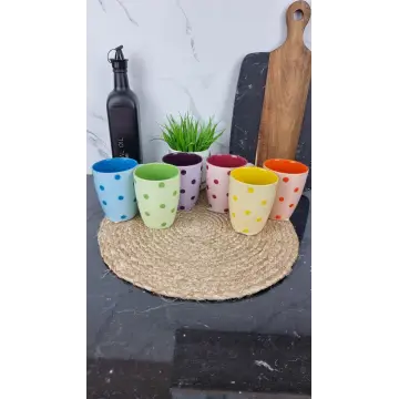 KW 106 Кухоль порцеляновий 330мл Горох MIX (по 6шт в уп) ᐉ KW 106 - - класная цена в ProPosud