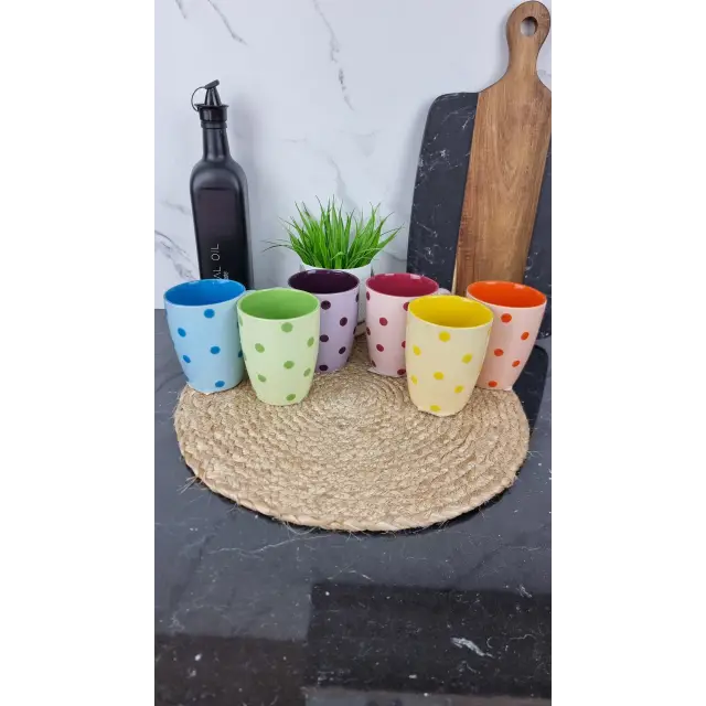 KW 106 Кухоль порцеляновий 330мл Горох MIX (по 6шт в уп) ᐉ KW 106 - - класная цена в ProPosud