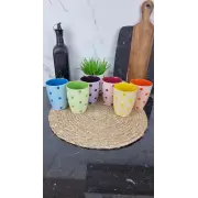 KW 106 Кухоль порцеляновий 330мл Горох MIX (по 6шт в уп) ᐉ KW 106 - - класная цена в ProPosud