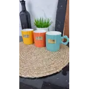 869 Чашка фарфоровая 400 мл  «Love» (цветная коробка)