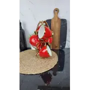 6815-R Набор фарфоровых чашек 6-пр. 280 мл красный (цветная коробка)