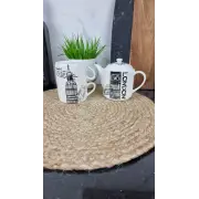 40 Набор 3-пр.: 2 чашки 240 мл + заварник 450 мл «City»