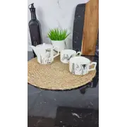 049-1 Набор фарфоровый 3-пр.: заварник 450 мл + 2 кружки по 240 мл «Paris» (цветная коробка)