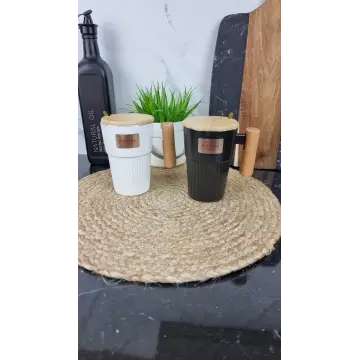 1581-5 Чашка фарфоровая 400 мл с крышкой