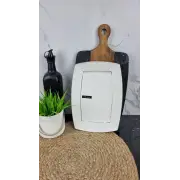 222728-A Тарілка мілка 11" порцел. прямокутна біла