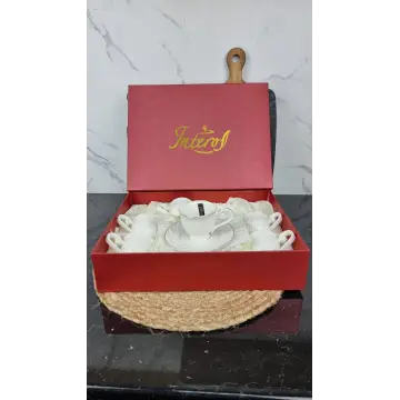 LTSL-C0109-A Набор кофейный 12-пр. 6*90мл с блюдцем фарфор белый Волна ᐉ LTSL-C0109-A - - класная цена в ProPosud 2