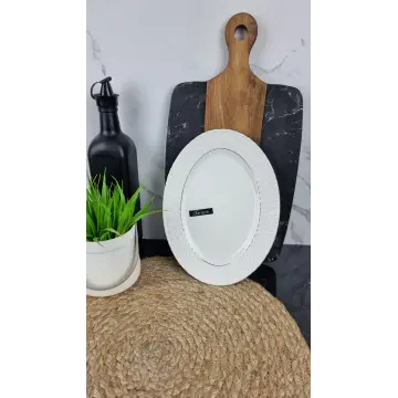 223125-A Тарілка мілка 10" порцел. овал біла ᐉ 223125-A - - класная цена в ProPosud