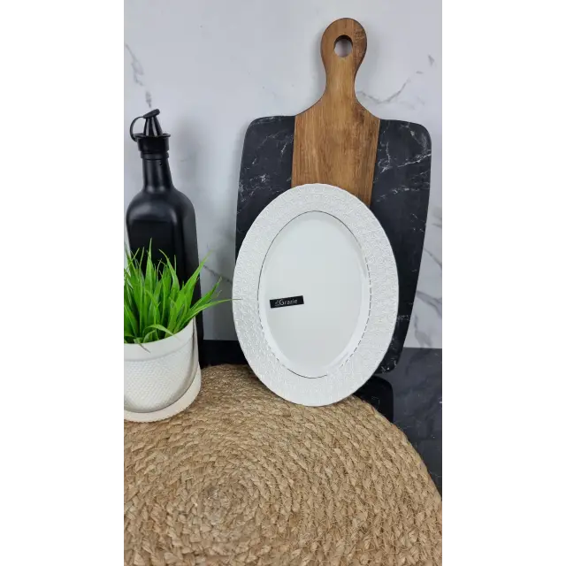 223125-A Тарілка мілка 10" порцел. овал біла ᐉ 223125-A - - класна ціна в ProPosud