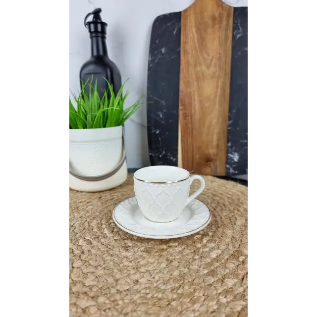 Pearl Чашка кавова 100мл з блюдцем порцел. білий Перлина ᐉ Pearl - - класна ціна в ProPosud