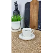 Pearl Чашка кавова 100мл з блюдцем порцел. білий Перлина ᐉ Pearl - - класна ціна в ProPosud