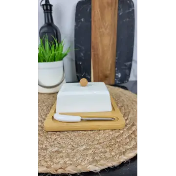 PJ02054 Масленка с ножом ᐉ PJ02054 - - класная цена в ProPosud