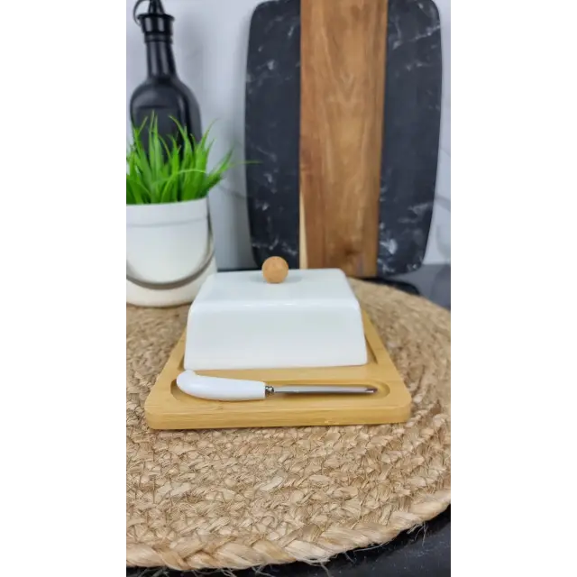 PJ02054 Масленка с ножом ᐉ PJ02054 - - класная цена в ProPosud