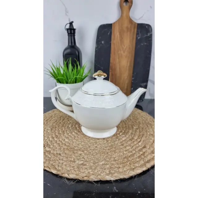 405316-A Заварник 1100мл порцел. білий ᐉ 405316-A - - класная цена в ProPosud