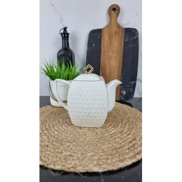 406618-A Заварник 900мл порцел. квадрат білий ᐉ 406618-A - - класная цена в ProPosud