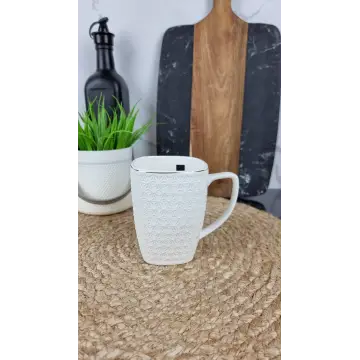 557309-A Кухоль 350мл квадрат порцел. білий ᐉ 557309-A - - класная цена в ProPosud