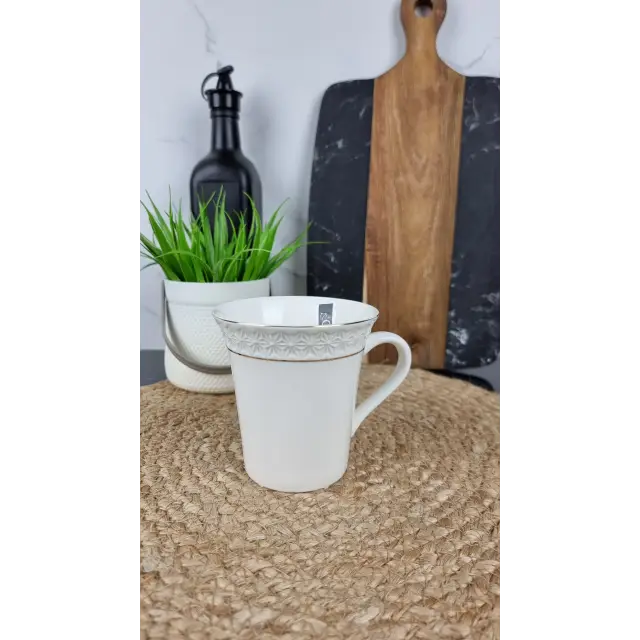 557412-A Кухоль 340мл круглий порцел. білий ᐉ 557412-A - - класная цена в ProPosud